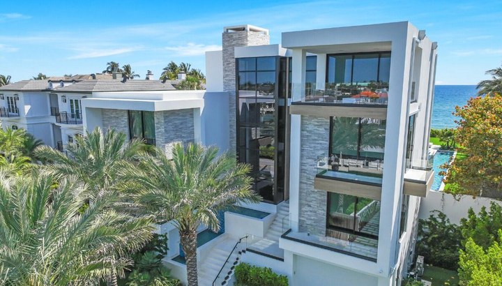 999 Hillsboro Mile — contemporary oceanfront residence among the palms